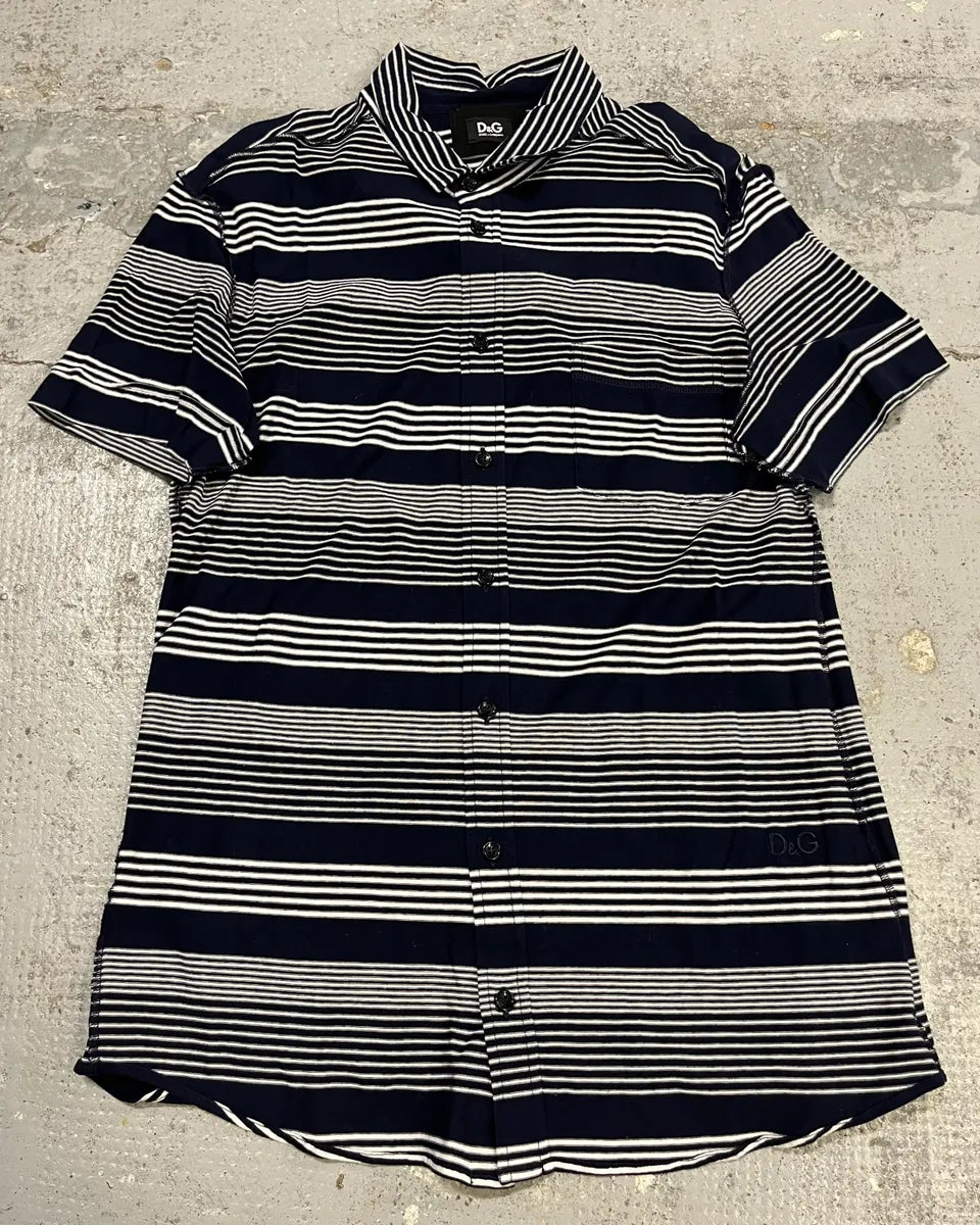 Dolce & Gabbana Navy Striped Polo MCyYzcY 3