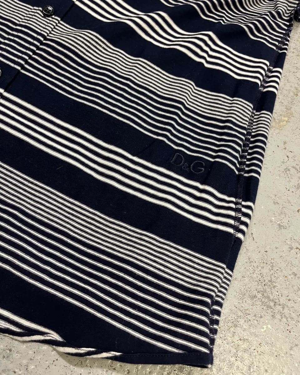 Dolce & Gabbana Navy Striped Polo MCyYzcY 5