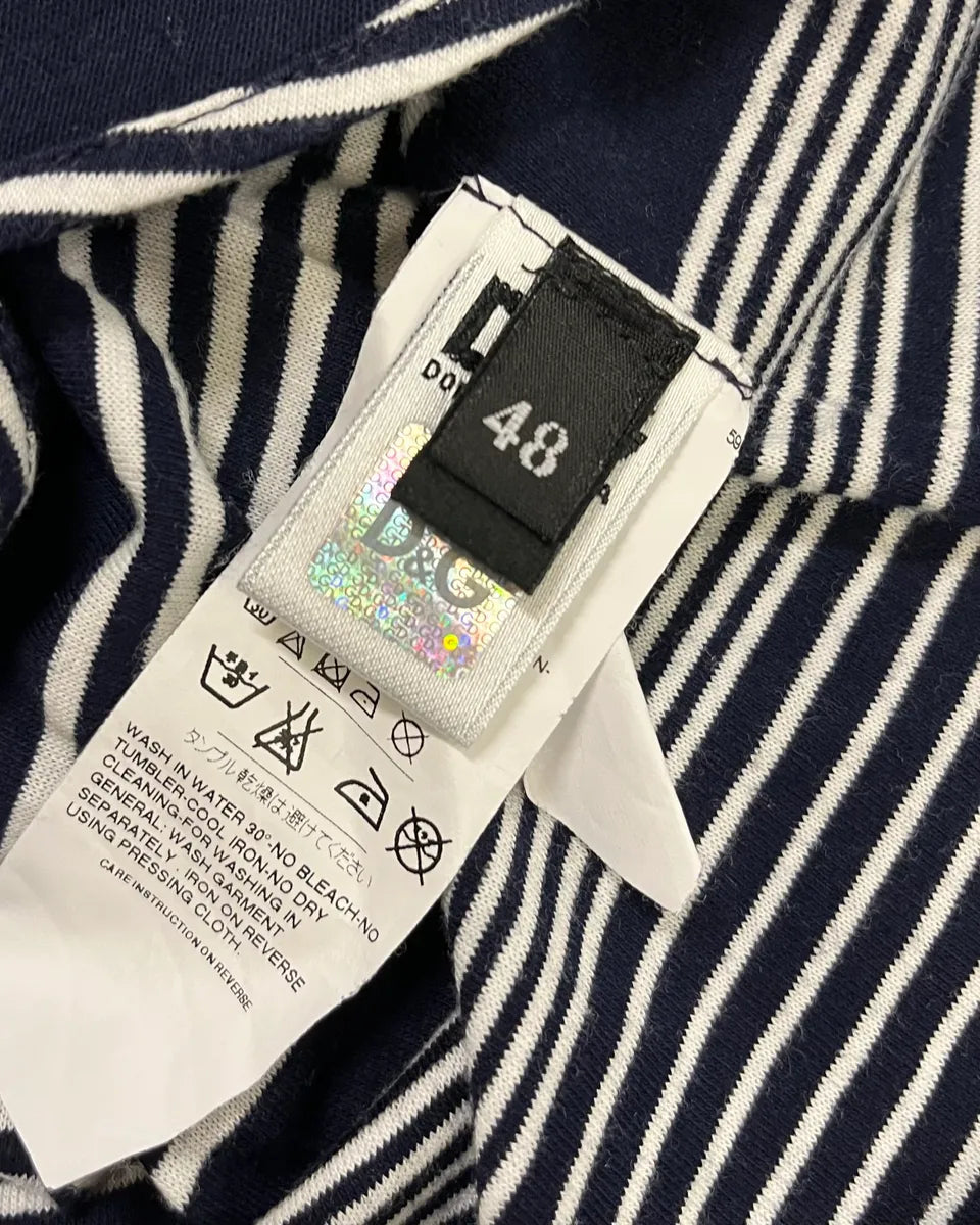 Dolce & Gabbana Navy Striped Polo MCyYzcY 8