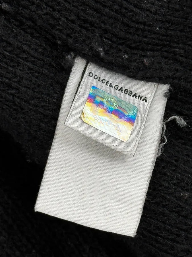 Dolce & Gabbana Grey & Black Wool Zip Up Hoodie wUYHFpx 11