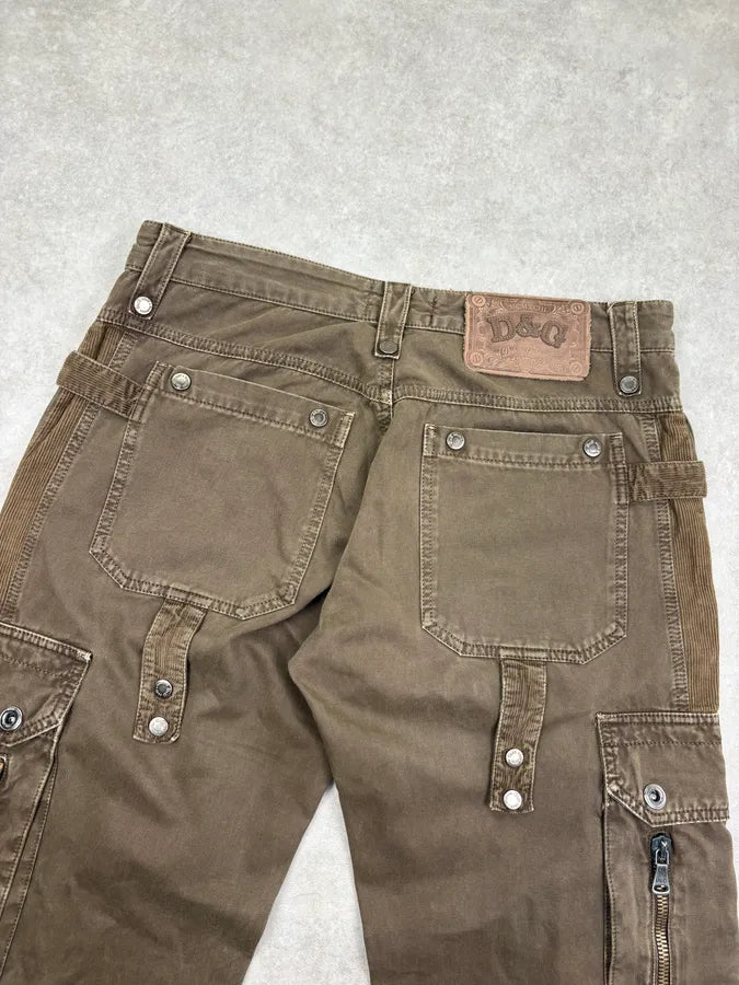 AW2004 Dolce & Gabbana Olive Utility Cargo Pants RiEInLl 6