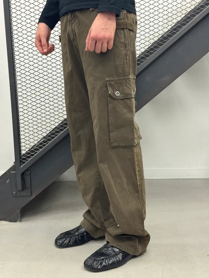 AW2004 Dolce & Gabbana Olive Utility Cargo Pants RiEInLl 4