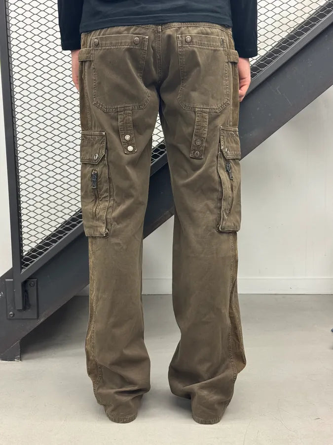 AW2004 Dolce & Gabbana Olive Utility Cargo Pants RiEInLl 0