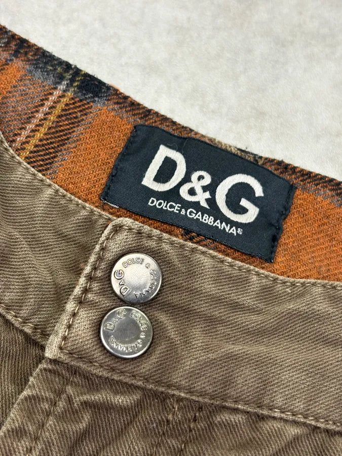 AW2004 Dolce & Gabbana Olive Utility Cargo Pants RiEInLl 7