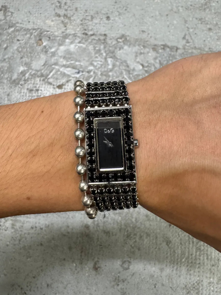 Dolce & Gabbana Paved Black Crytal Embellished Watch (OS) oAVlkhu 5