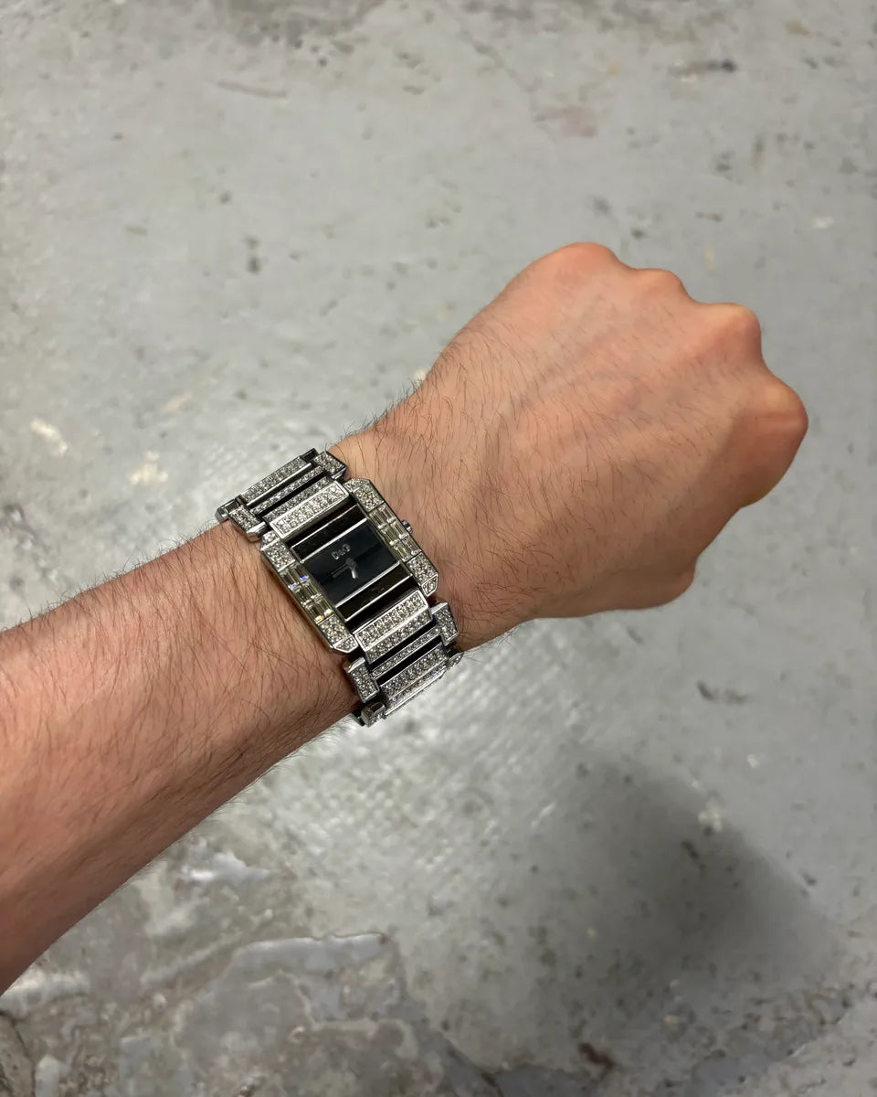 Dolce & Gabbana Paved Crystal Stainless Steel Watch fagylXj 0