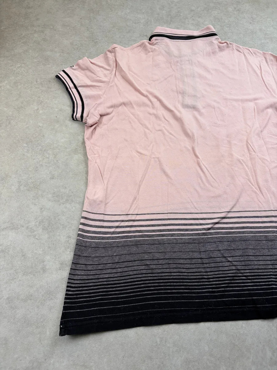 2000s Dolce & Gabbana Pink & Black Striped Polo Shirt KHxSKsU 6