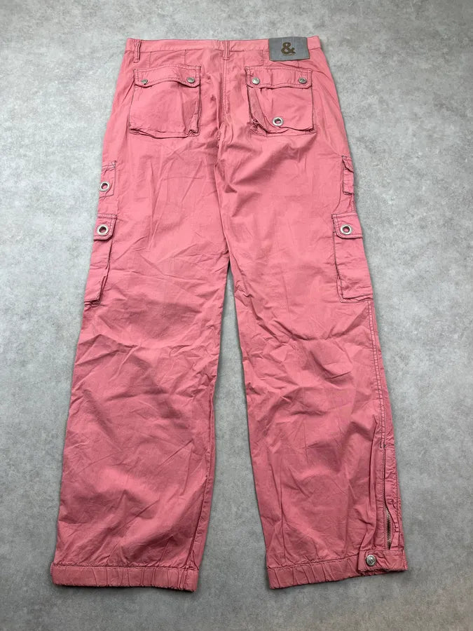 AW2003 Dolce & Gabbana Pink Cargo Utility Pants LHbCHHO 7