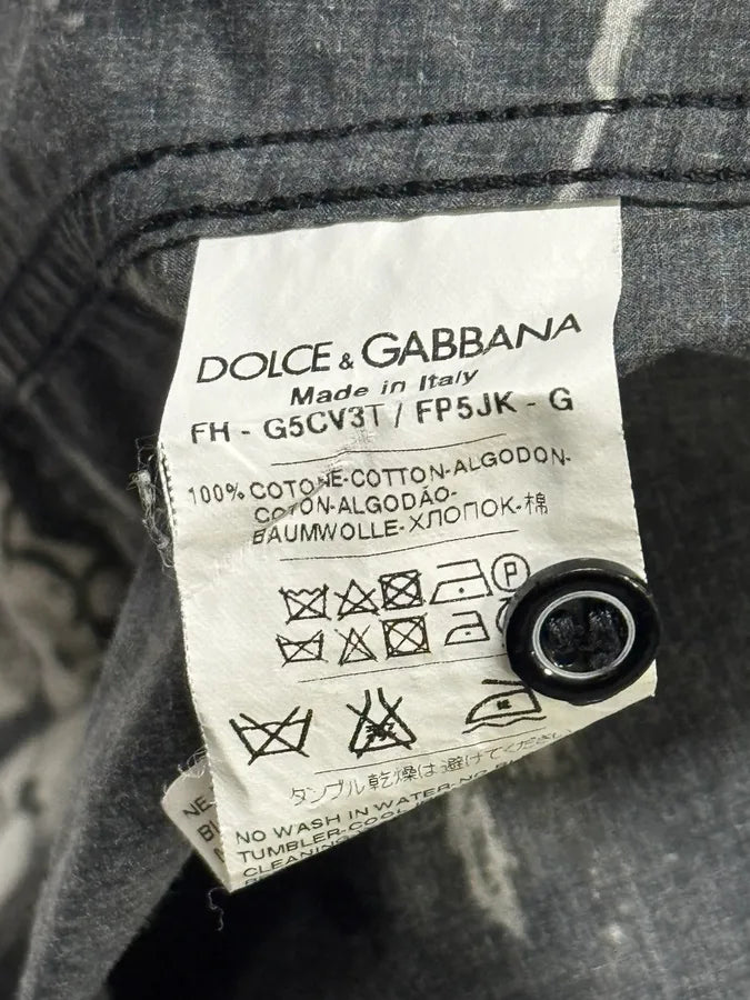SS2015 Dolce & Gabbana Red & White Floral Bull Shirt xRYvRZR 11