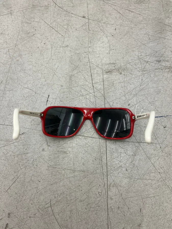 Dolce & Gabbana Red & White Rectangular Sunglasses oOcWhNd 9