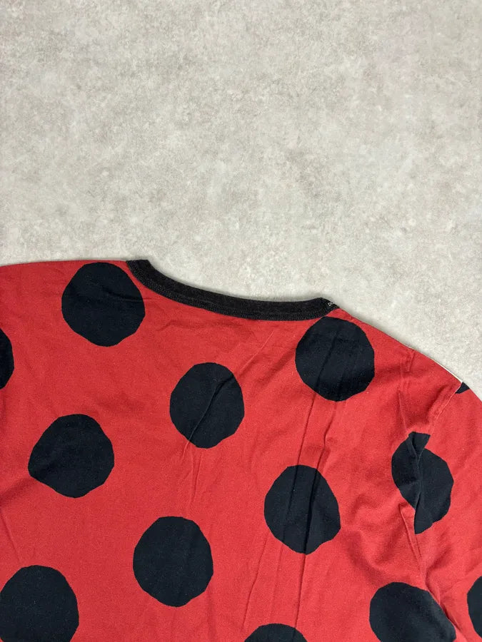 SS2015 Dolce & Gabbana Red Cotton Bull Print T-Shirt bHjcxVn 5