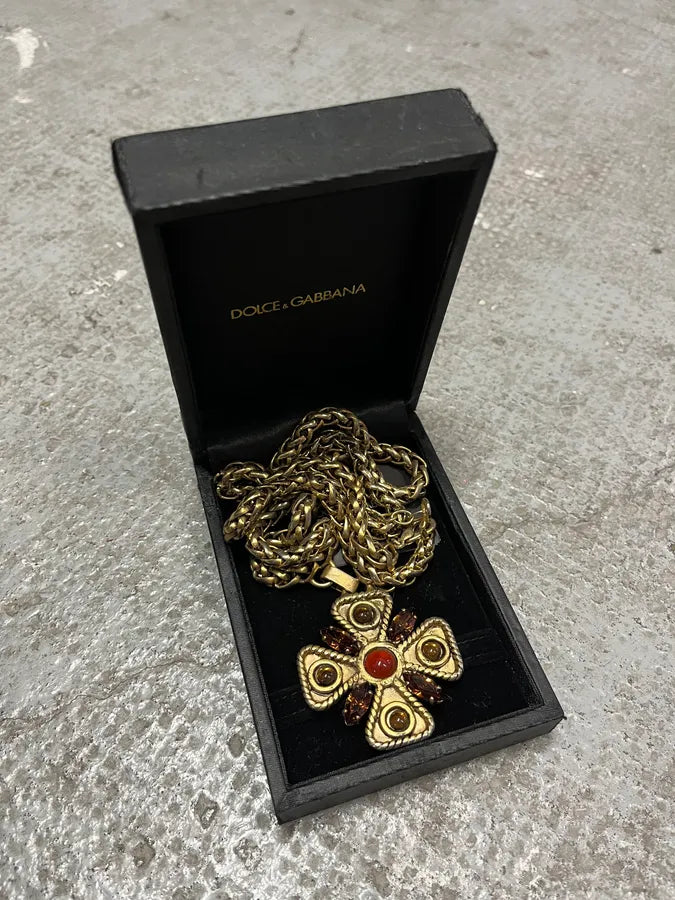 Dolce & Gabbana Red Gold Long Necklace (OS) kHeNnKS 0
