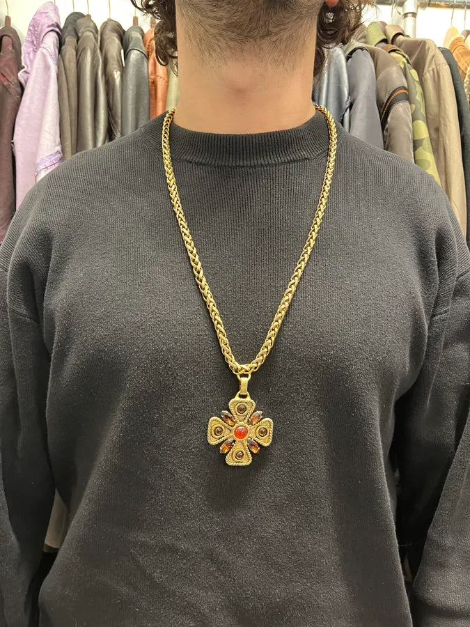 Dolce & Gabbana Red Gold Long Necklace (OS) kHeNnKS 1