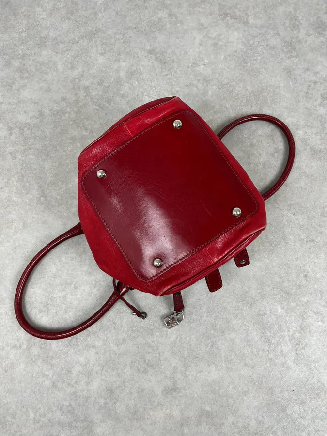 AW2010 Dolce & Gabbana Red Leather Multi-Zip Lily Bag diCRzfi 9