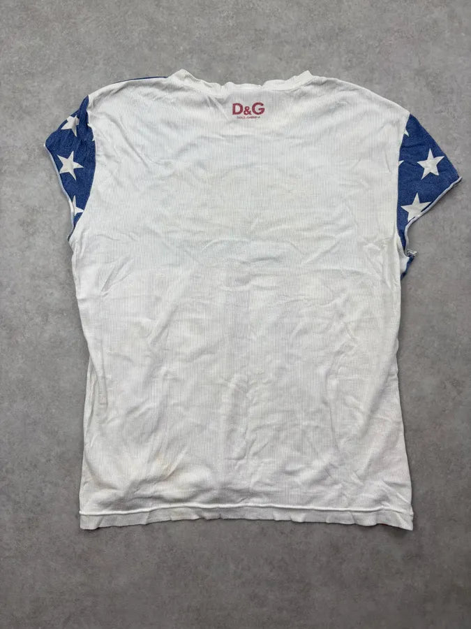 2000s Dolce & Gabbana USA Flag Mister America T-Shirt MnRTHtD 4