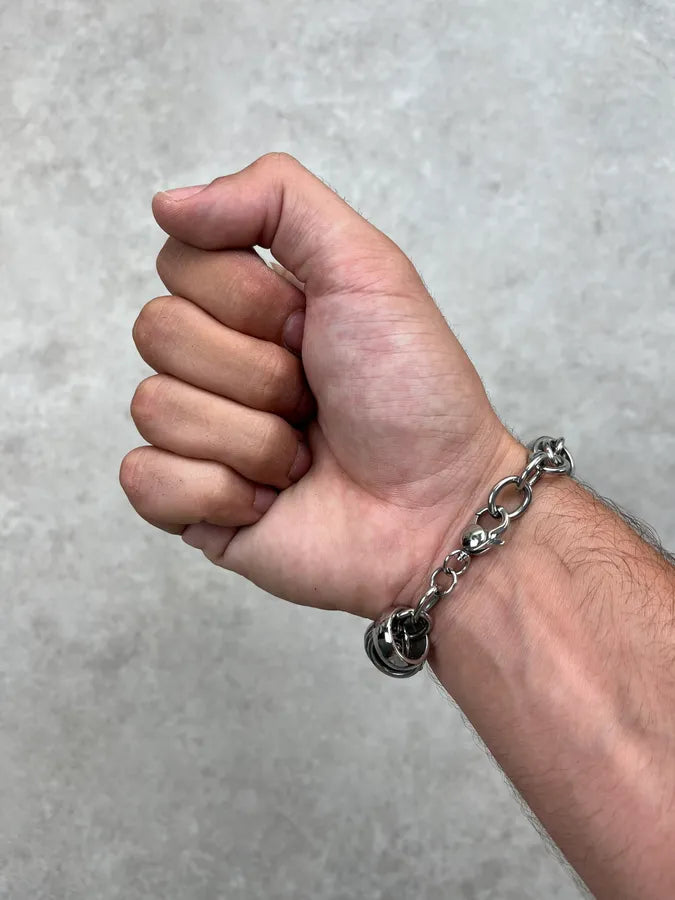 Dolce & Gabbana Rhinestone Link Steel Bracelet gNiCYnW 2