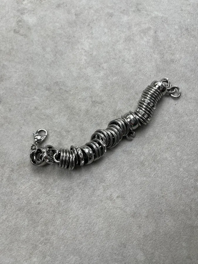 Dolce & Gabbana Rhinestone Link Steel Bracelet gNiCYnW 3