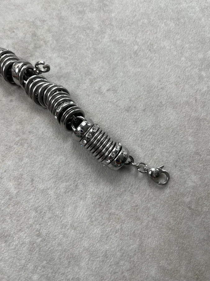 Dolce & Gabbana Rhinestone Link Steel Bracelet gNiCYnW 4