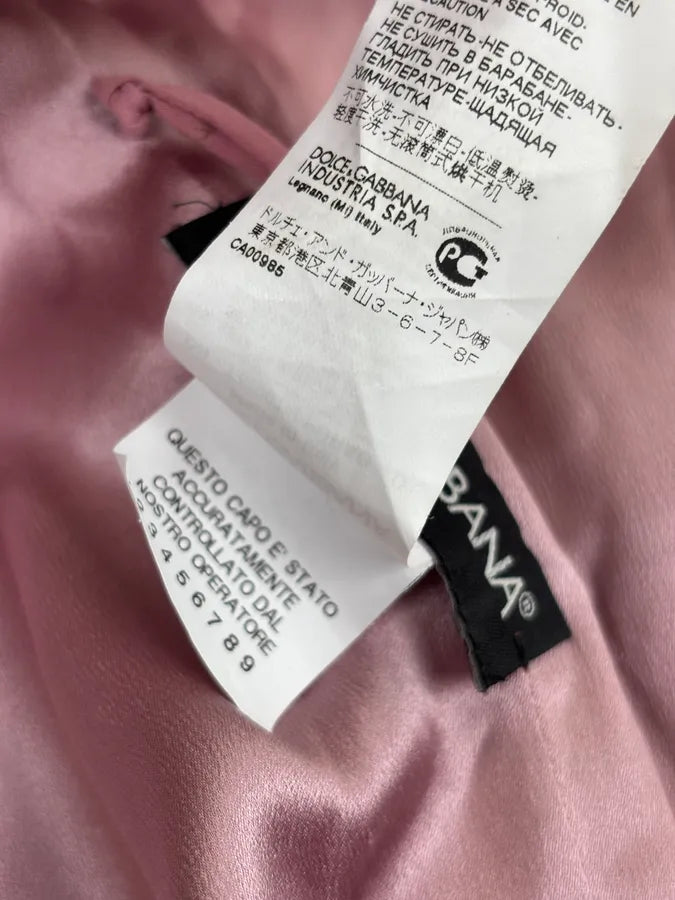 2010s Dolce & Gabbana Pink & Purple Silk Ruched Dress bHUVECu 10
