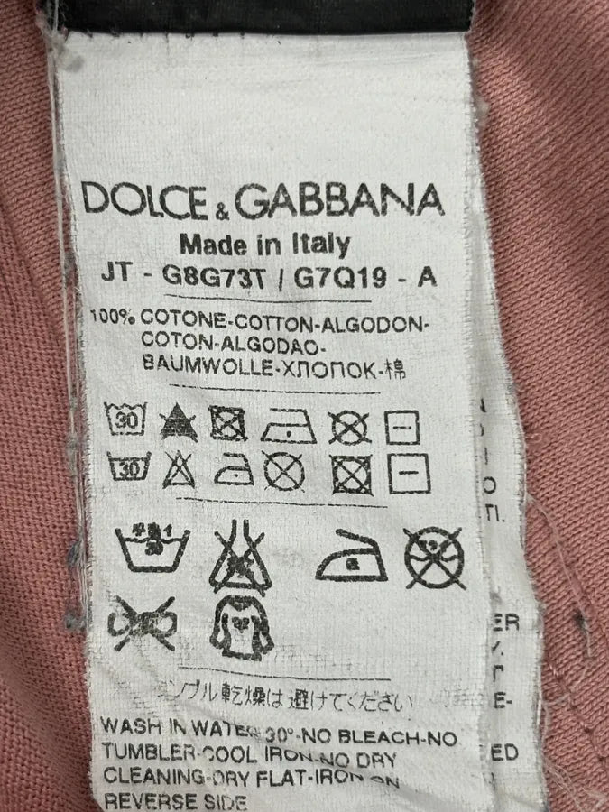 SS2009 Dolce & Gabbana Rose Cotton Steve McQueen Graphic T-Shirt lQHwKpE 12