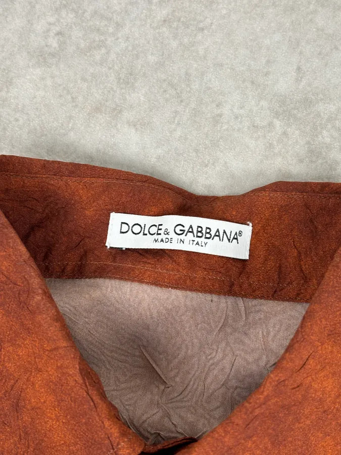 Dolce & Gabbana Rust Suede Brown Shirt GZdkUmG 8