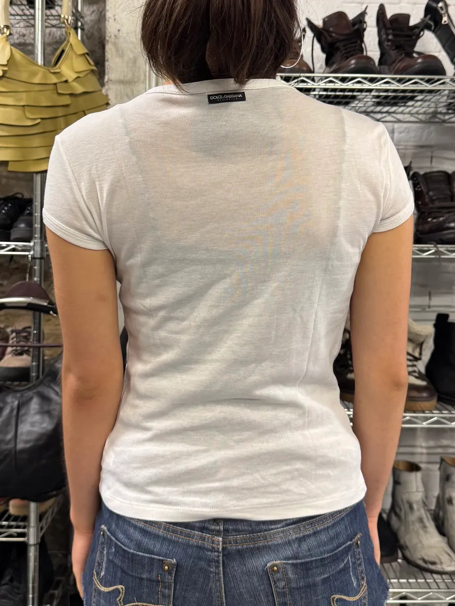 Dolce & Gabbana Sicilia White T-shirt (XS) akjvXSS 2