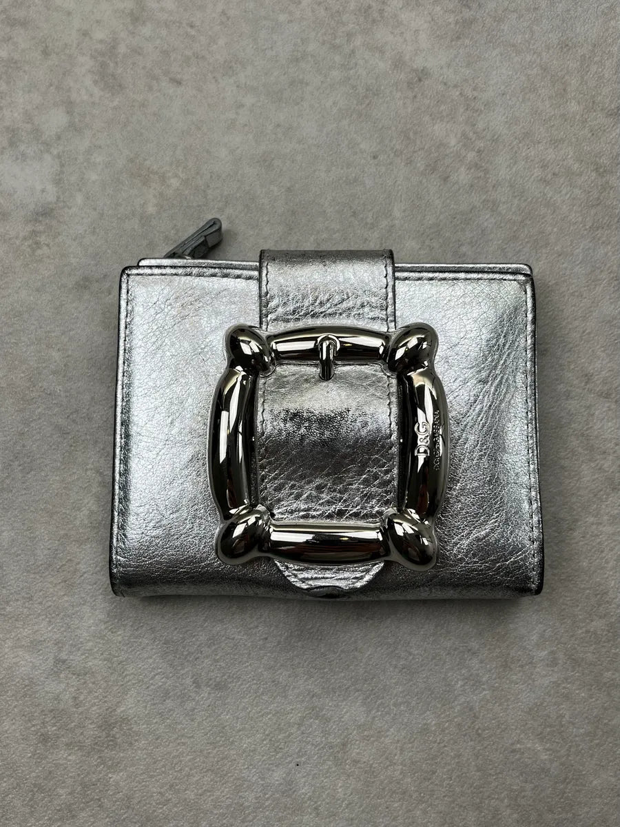 Dolce & Gabbana Silver Leather Wallet VFghOhg 0
