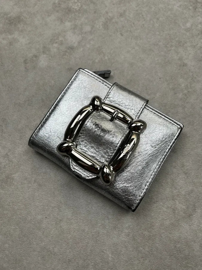 Dolce & Gabbana Silver Leather Wallet VFghOhg 1