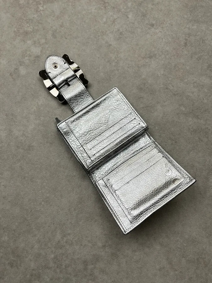 Dolce & Gabbana Silver Leather Wallet VFghOhg 2