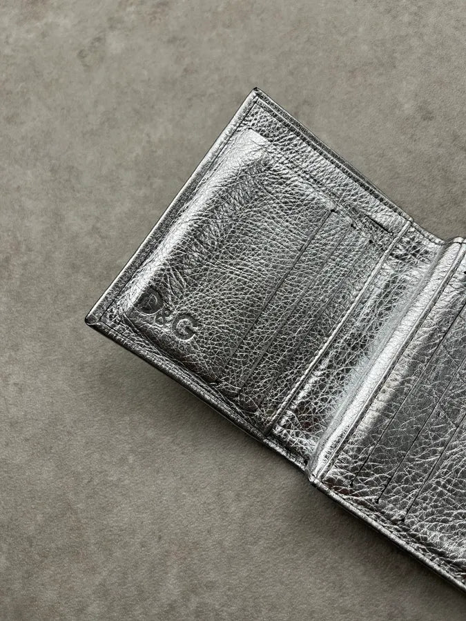 Dolce & Gabbana Silver Leather Wallet VFghOhg 5