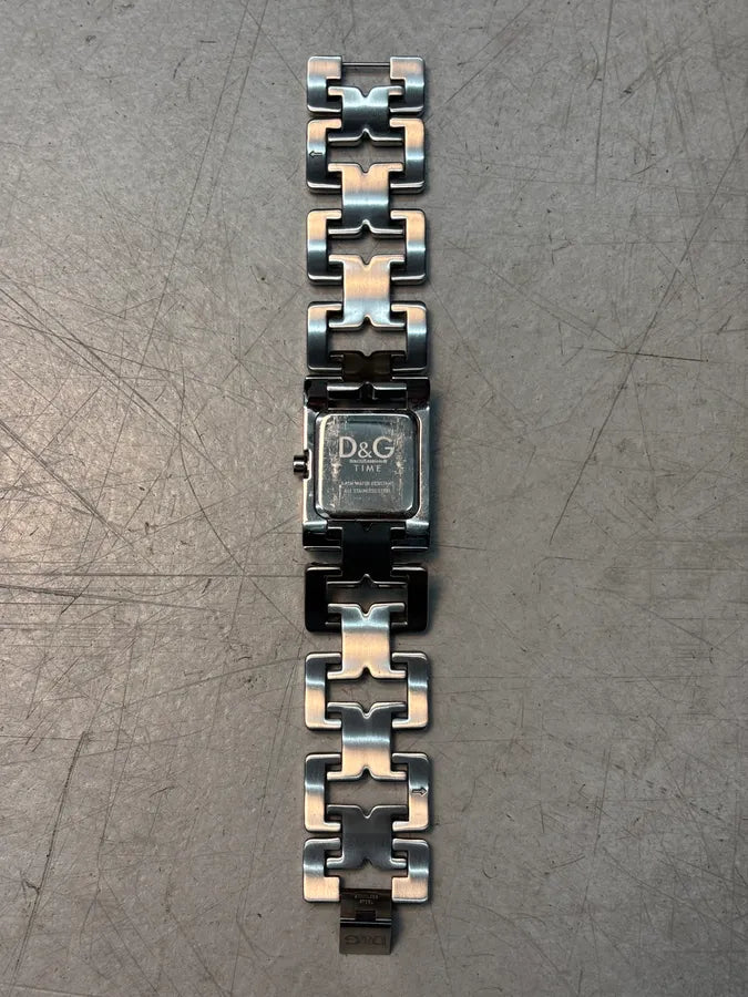 Dolce & Gabbana Silver Metal Black Dial Watch HTUDVsO 6