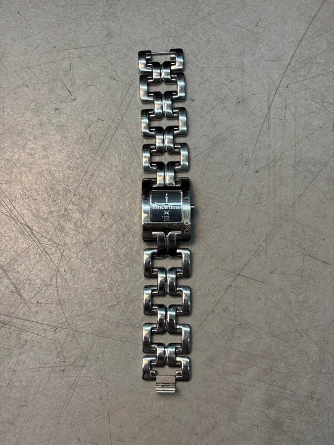 Dolce & Gabbana Silver Metal Black Dial Watch HTUDVsO 2