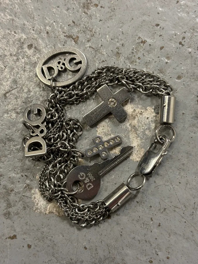 Dolce & Gabbana Silver Metal Charm Bracelet aBqRNZH 6