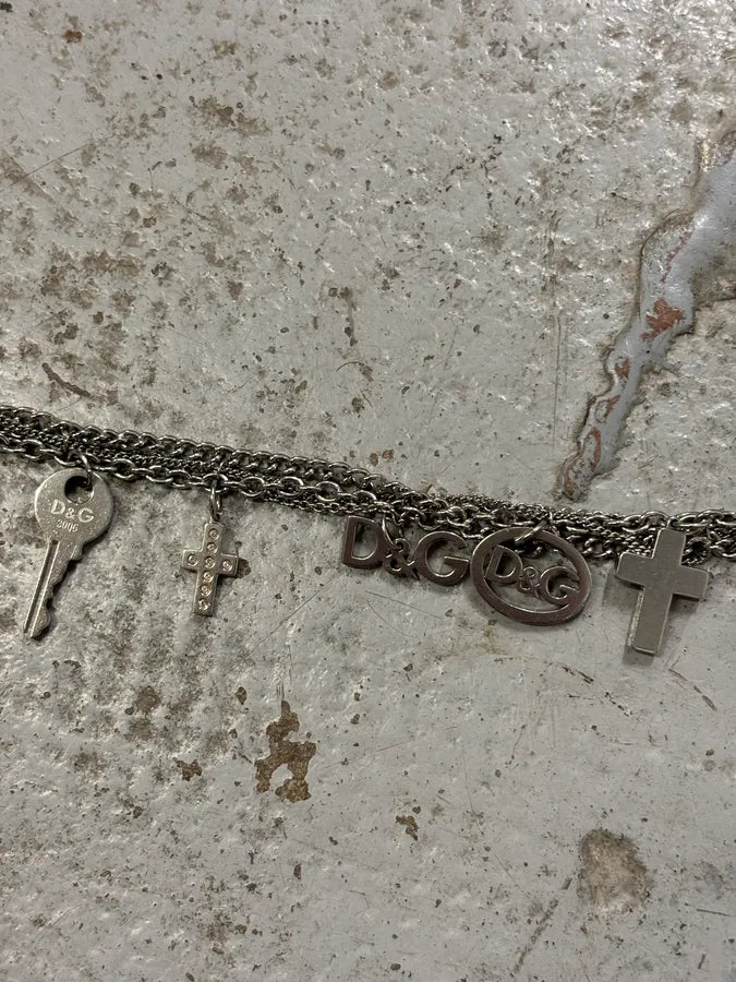 Dolce & Gabbana Silver Metal Charm Bracelet aBqRNZH 9