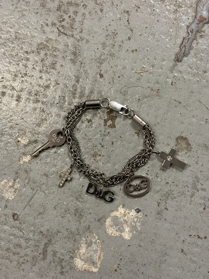 Dolce & Gabbana Silver Metal Charm Bracelet aBqRNZH 0