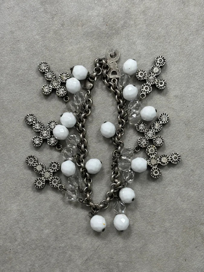 Dolce & Gabbana Silver Metal Charm Cross Bracelet ommVyig 10