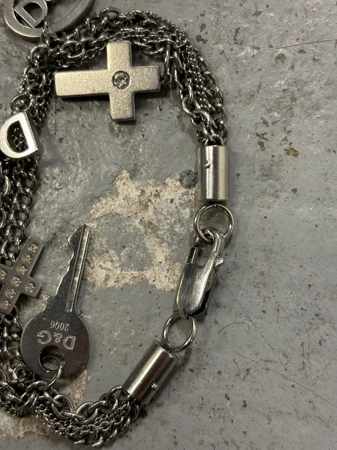 Dolce & Gabbana Silver Metal Charm Bracelet aBqRNZH 7