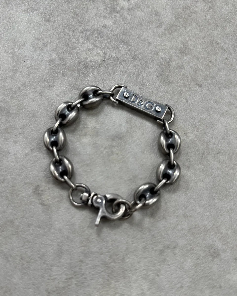 Dolce & Gabbana Silver Metal Coffee Beans Chain Bracelet  wxfGNKS 1