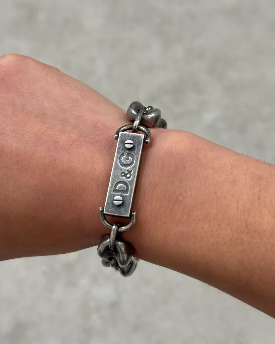 Dolce & Gabbana Silver Metal Coffee Beans Chain Bracelet  wxfGNKS 2
