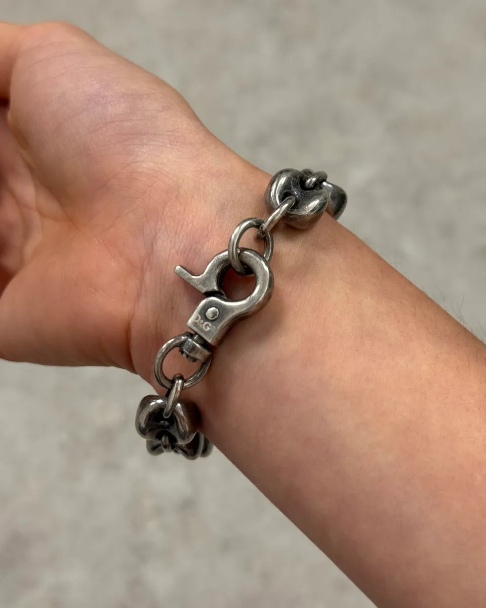 Dolce & Gabbana Silver Metal Coffee Beans Chain Bracelet  wxfGNKS 3