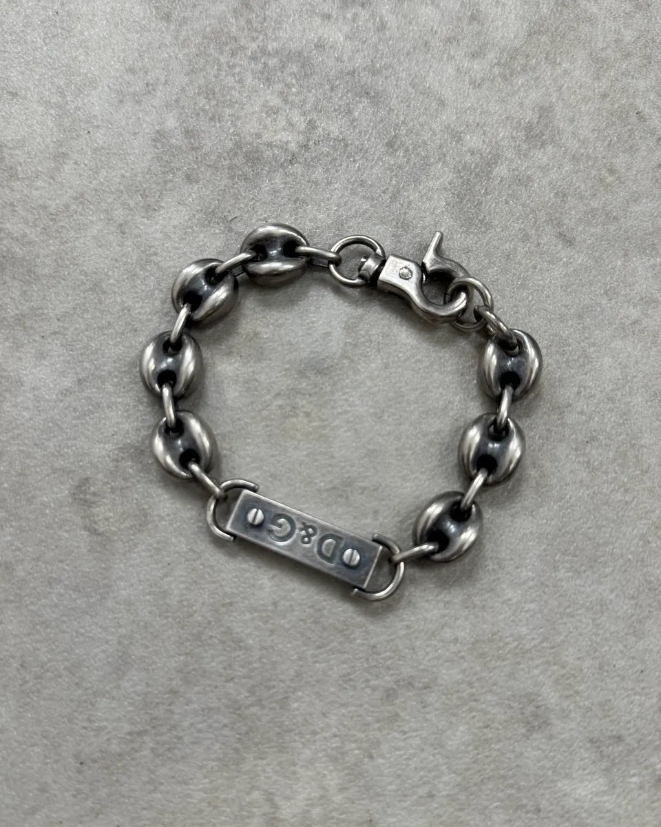 Dolce & Gabbana Silver Metal Coffee Beans Chain Bracelet  wxfGNKS 4