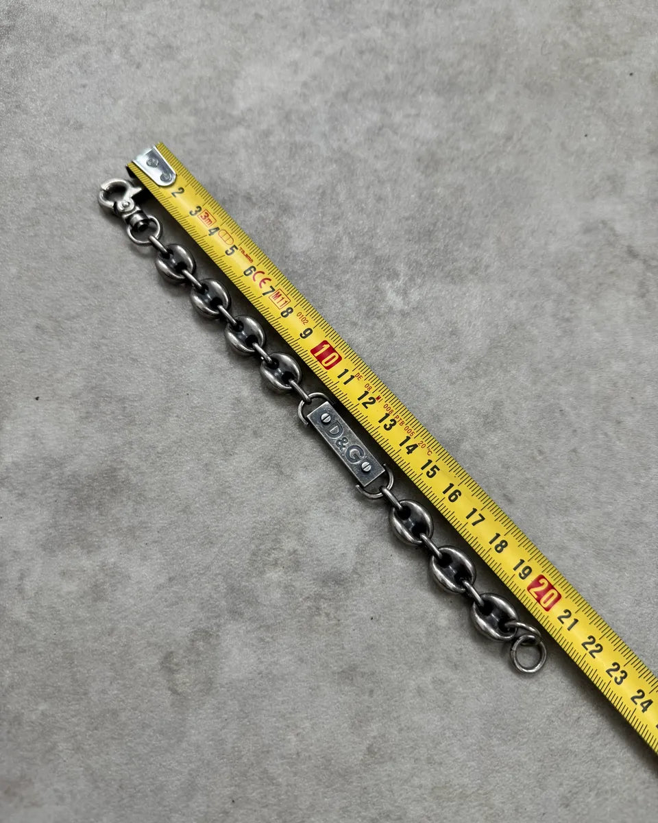 Dolce & Gabbana Silver Metal Coffee Beans Chain Bracelet  wxfGNKS 6
