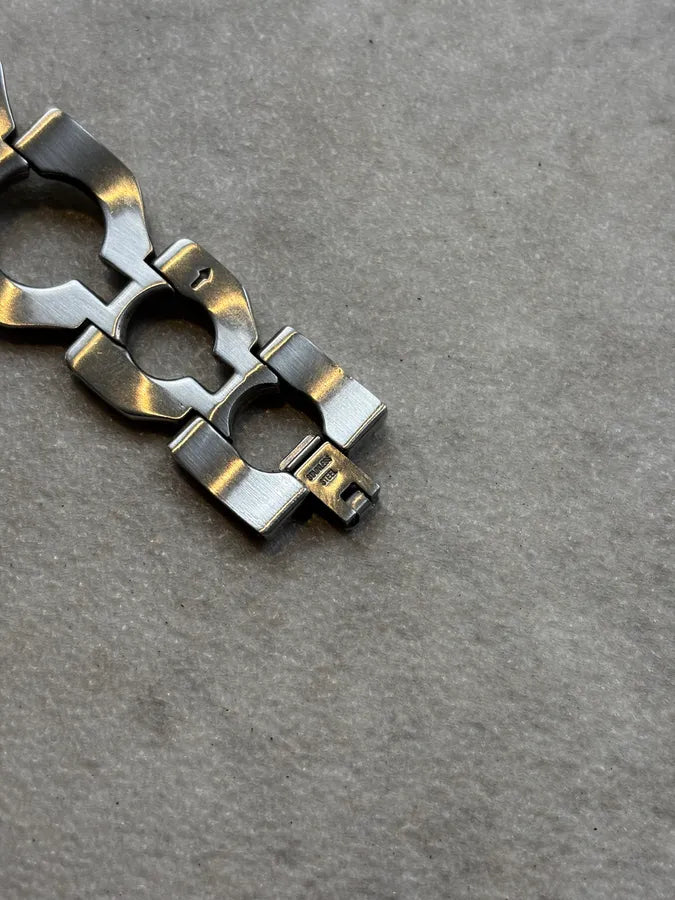 Dolce & Gabbana Silver Metal Link Squared Watch XnGCvZN 6