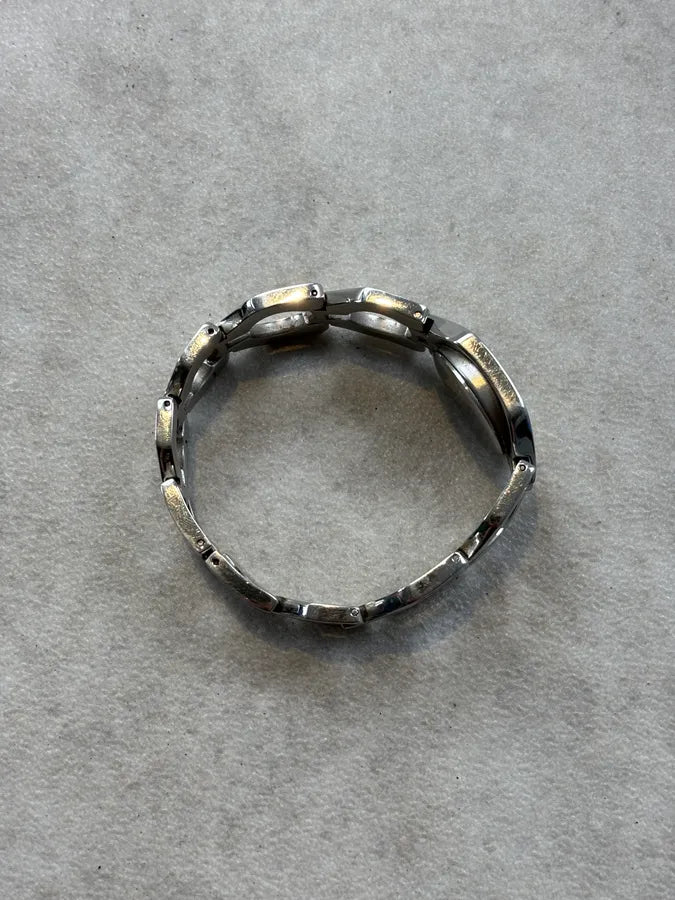 Dolce & Gabbana Silver Metal Link Squared Watch XnGCvZN 5
