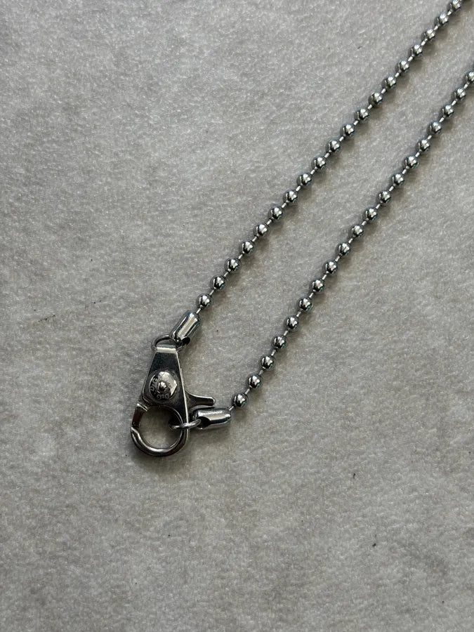 2000s Dolce & Gabbana Silver Metal Peace Sign Necklace IUSrNKg 8