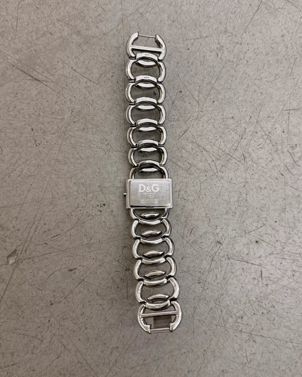 Dolce & Gabbana Silver Metal Rhinestone Watch QHTtRlo 6