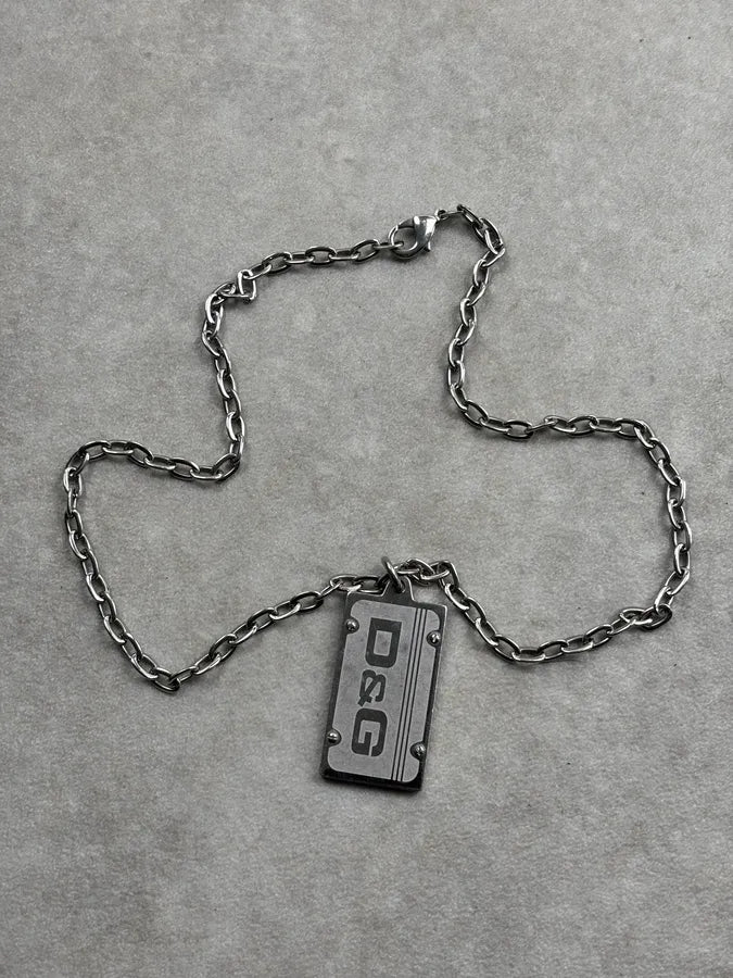 Dolce & Gabbana Silver Plate Necklace vfdUuPv 3