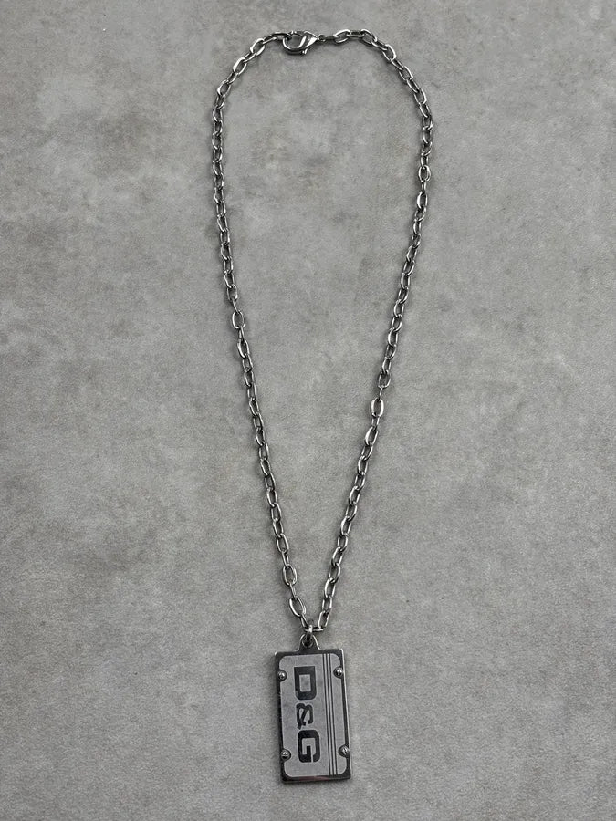 Dolce & Gabbana Silver Plate Necklace vfdUuPv 2