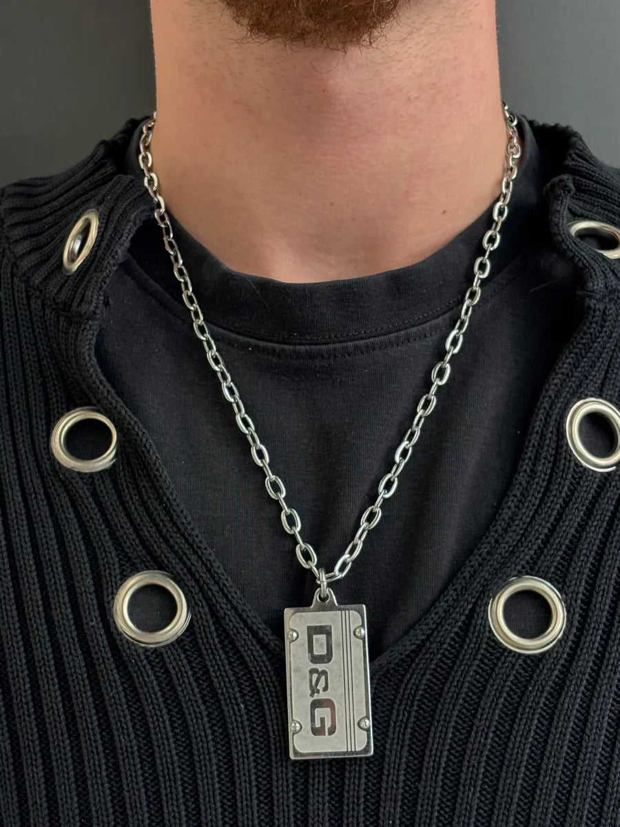 Dolce & Gabbana Silver Plate Necklace vfdUuPv 1