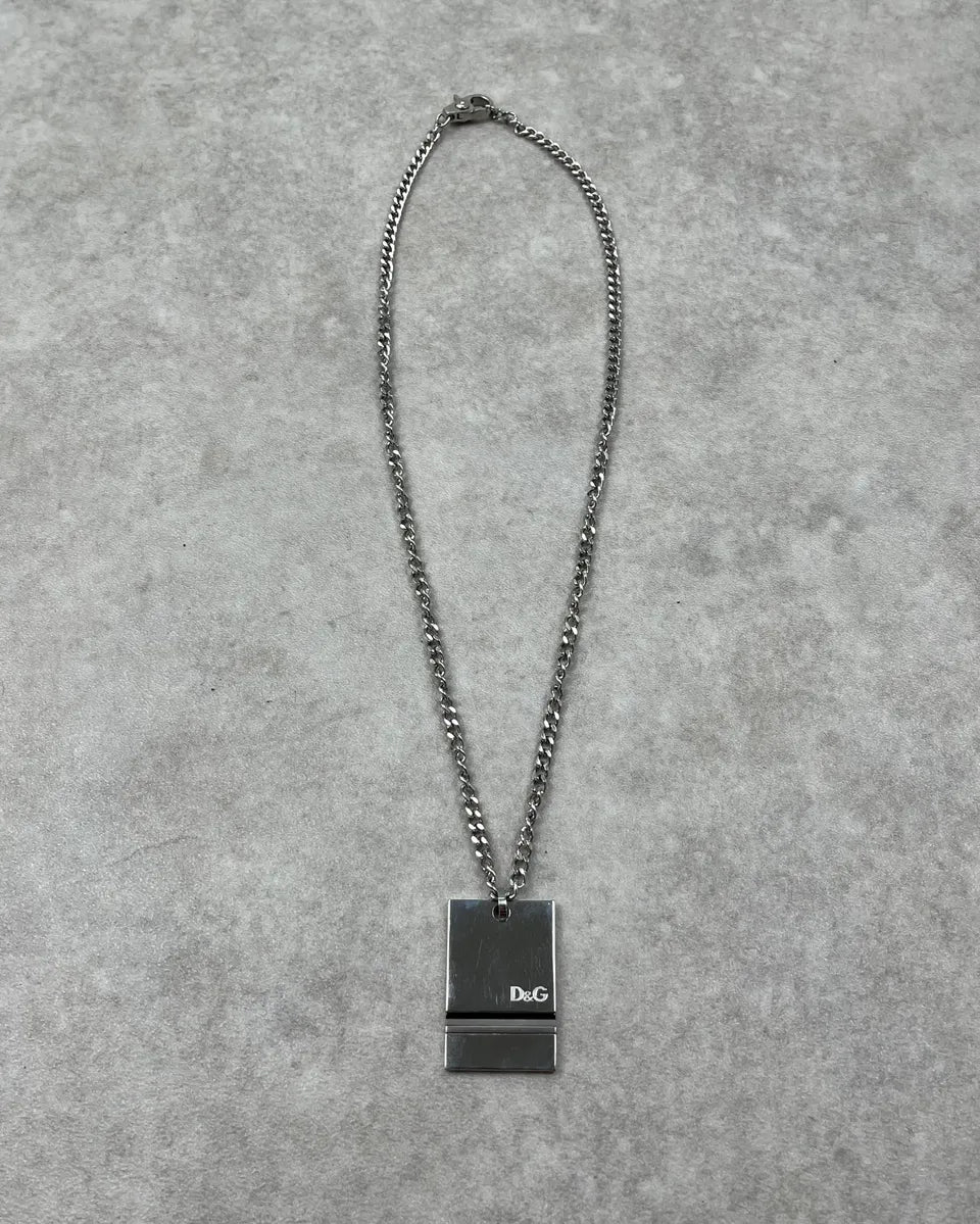 Dolce & Gabbana Silver Stainless Steel Necklace IdyIUaZ 1